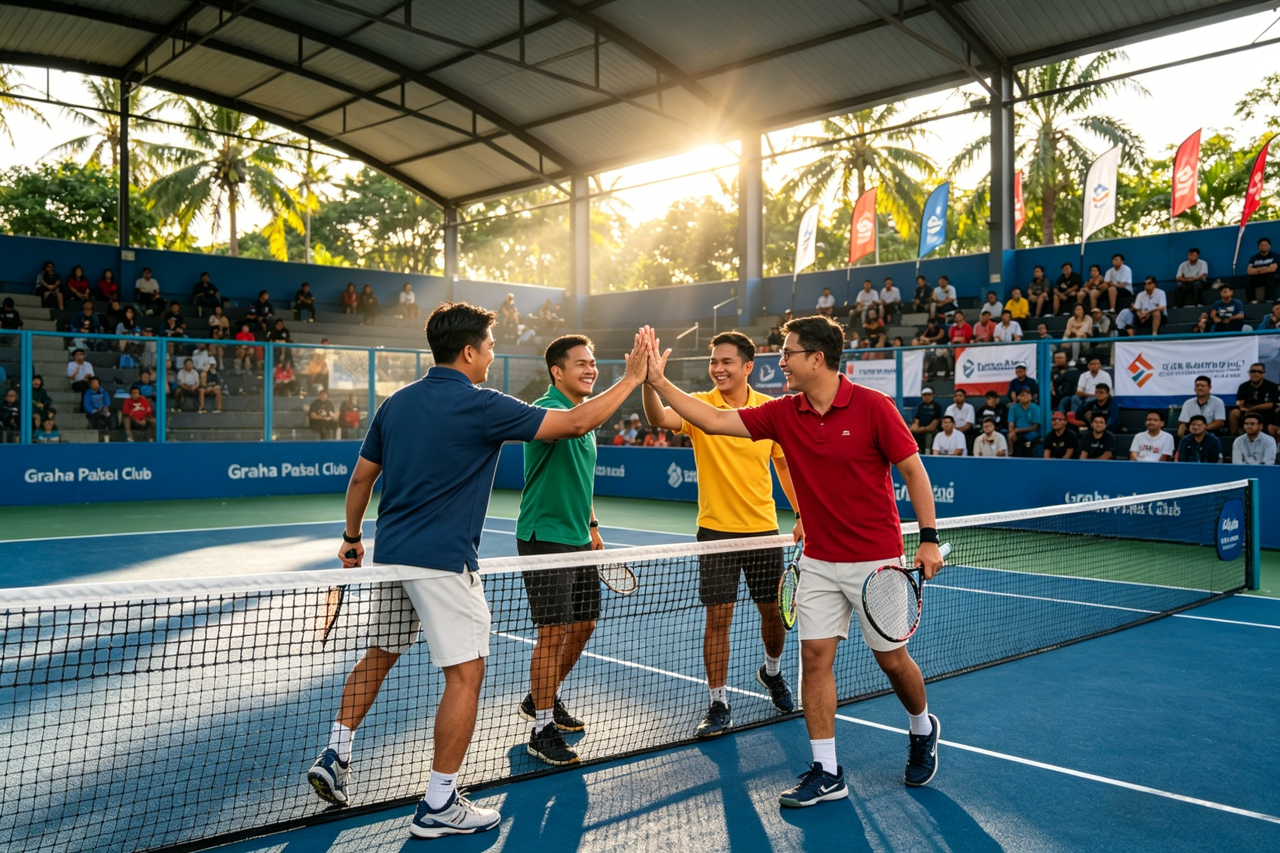 Coupe de padel interentreprises de Jakarta : 12 multinationales s’affrontent pour une œuvre de charité