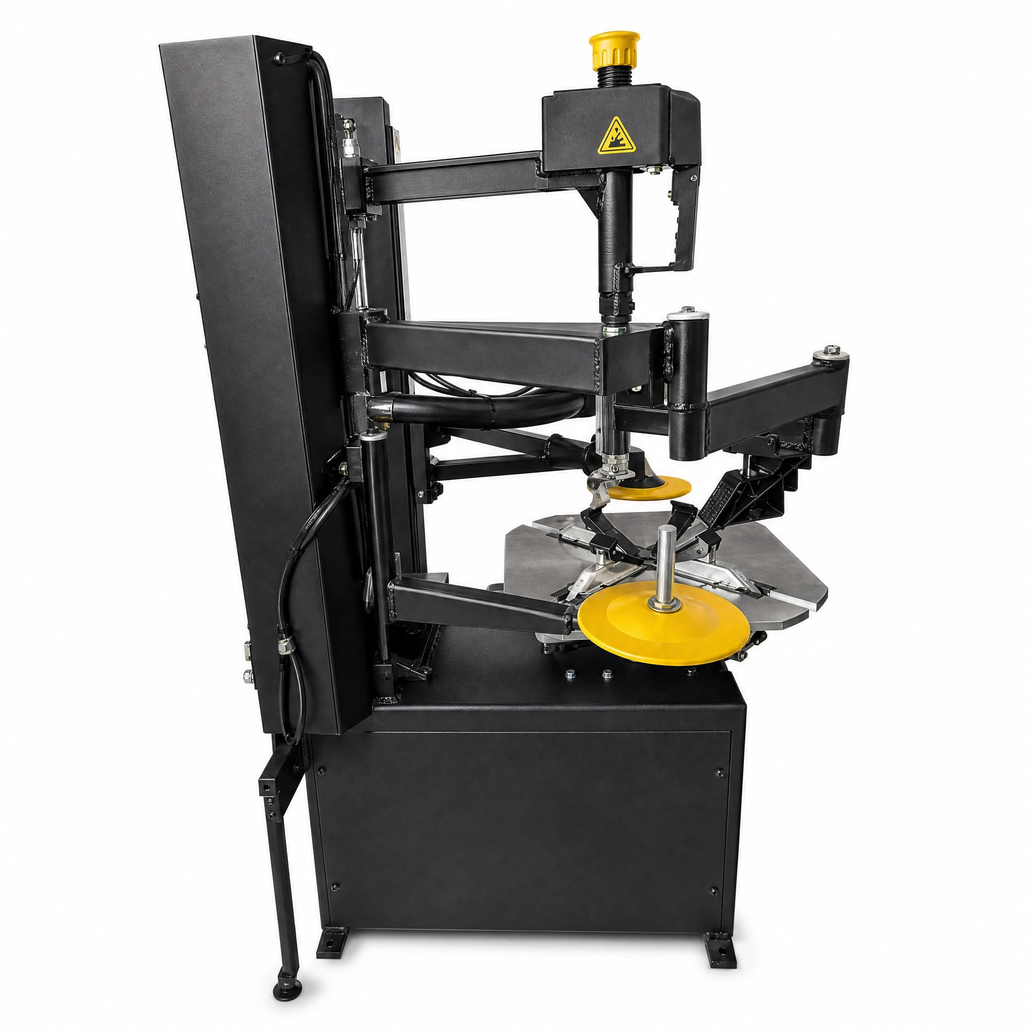 Pneumatically operated tilting column with double help arms tire changer FB-596LR