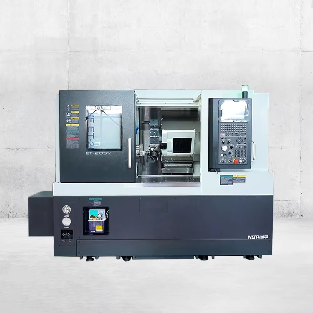 Siemens Controlled 4-Axis Custom Turning Center L-Type WF-ET205Y Grade Manual Vertical Lathe Motor Core Component CNC System