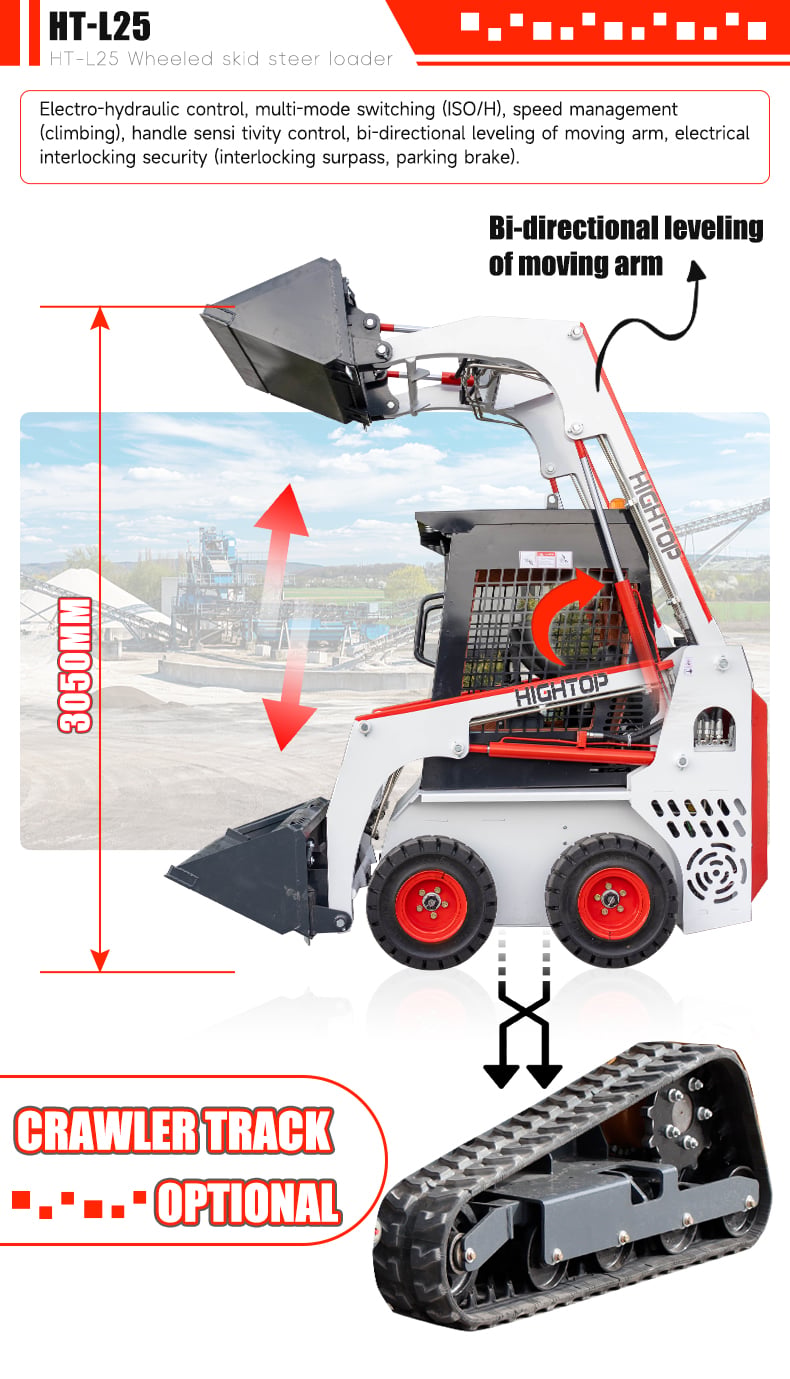 HT-L25 Wheeled Skid Steer Loader