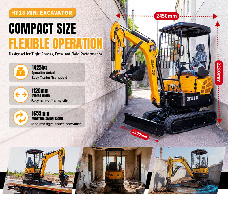 HT‑18 Hydraulic Mini Excavator