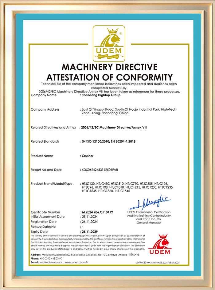 Certificado de calificación