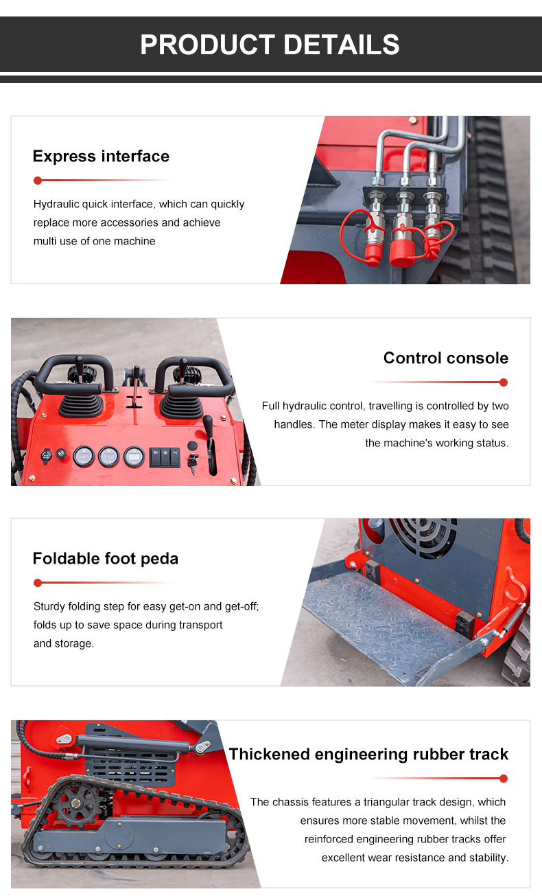 HT380T Mini Skid Steer Loader