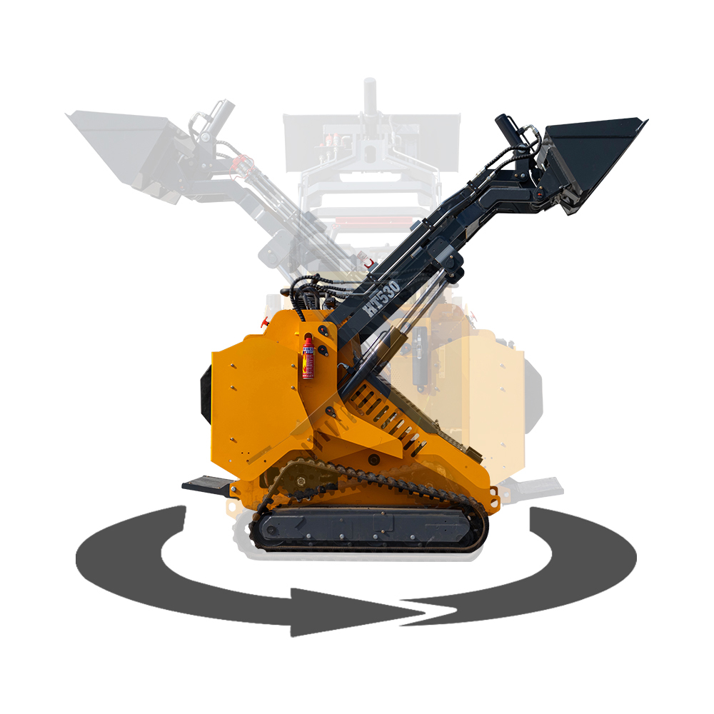 Cargador compacto oruga HT530 con accesorios