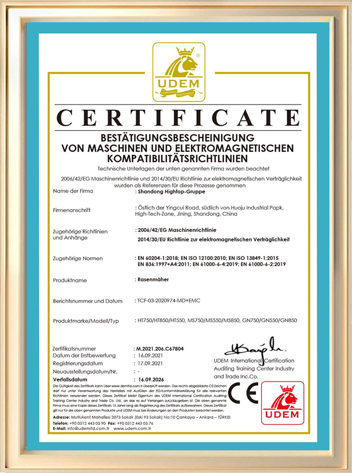 Certificado de calificación