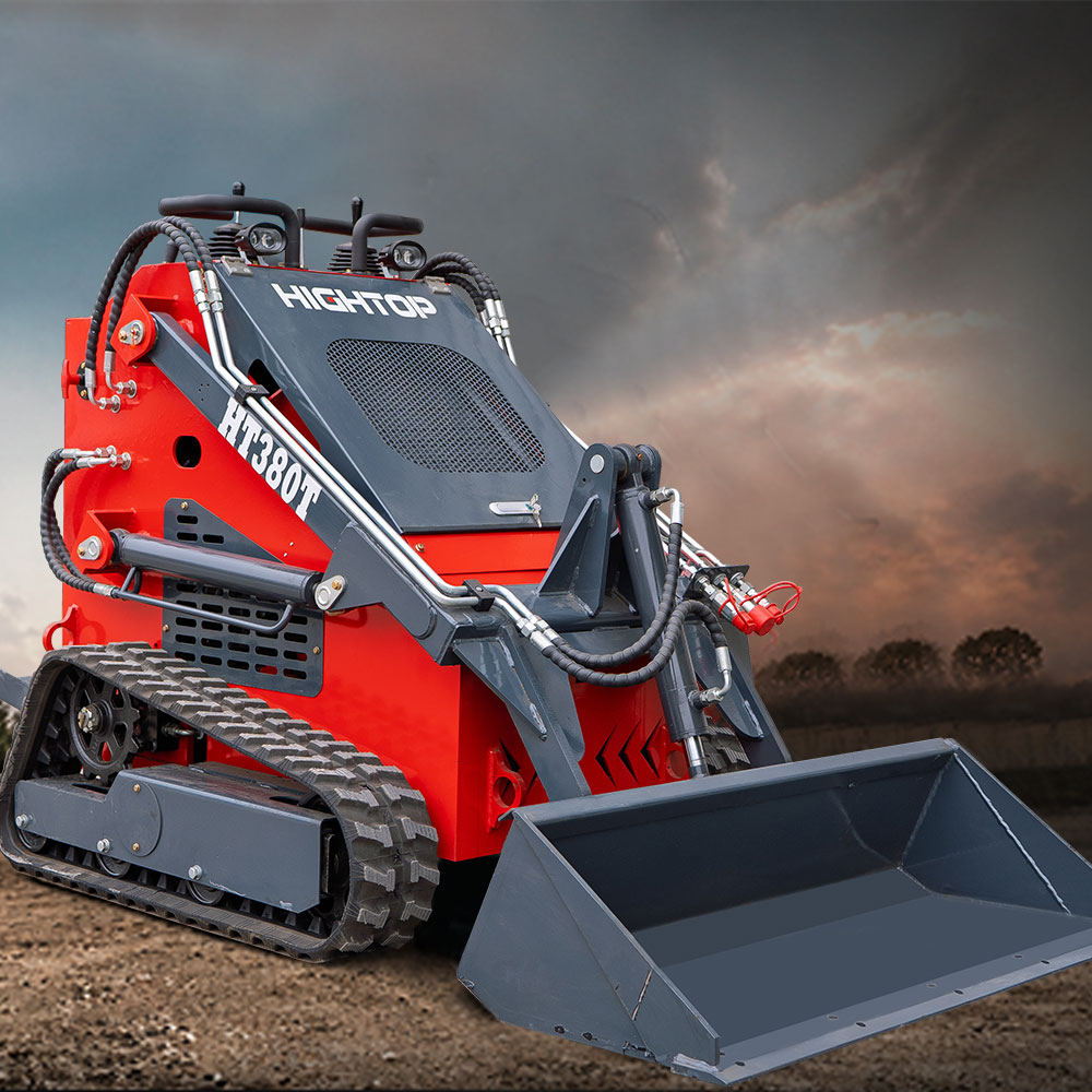 Cargador compacto de dirección reversible HT380T para operaciones multifuncionales compactas