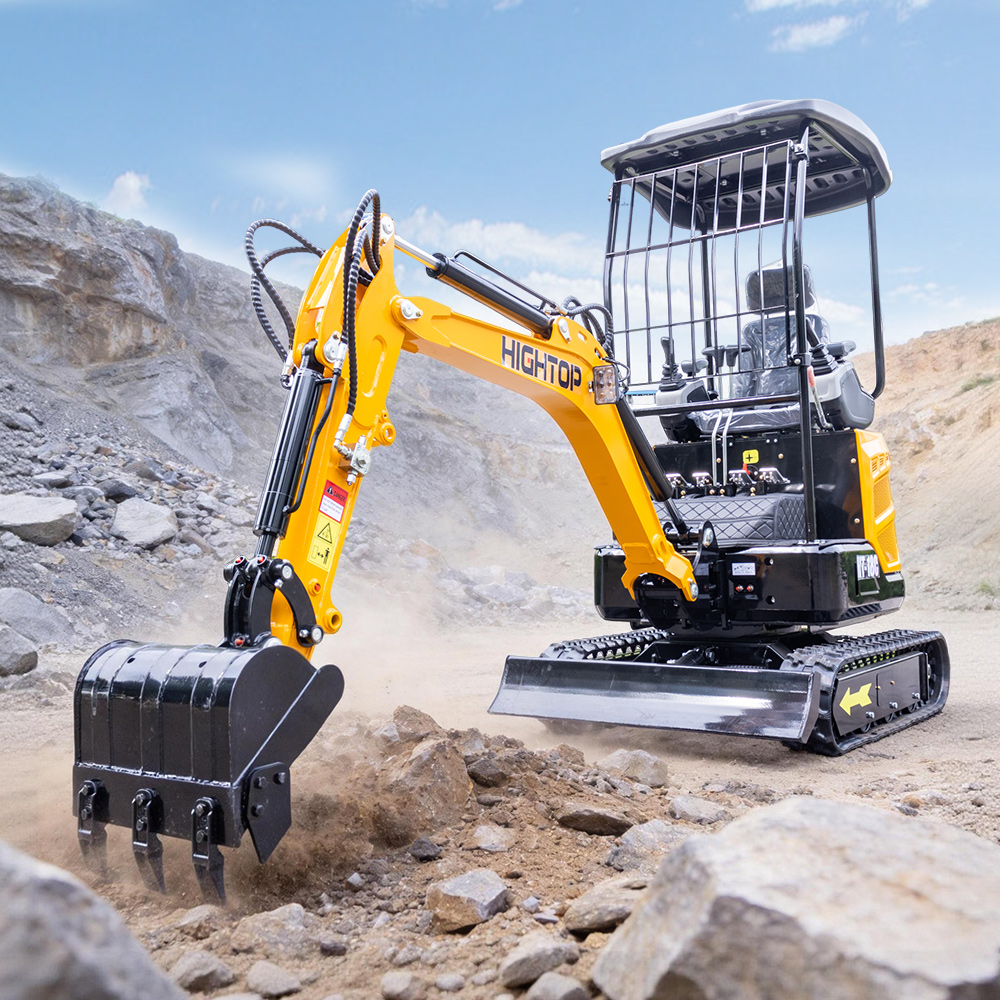 Excavadora mini HT18C de 1,8 toneladas para espacios reducidos