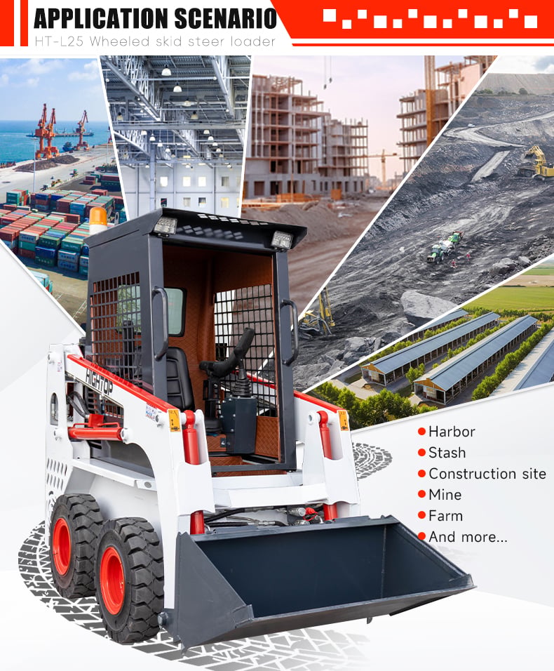 HT-L25 Wheeled Skid Steer Loader