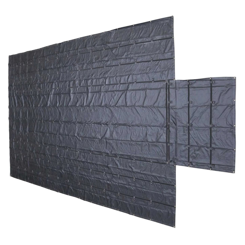 Heavy Duty PVC Lumber Tarp / 18Oz｜ 16' x 28' w/ 4' Drop & Flap