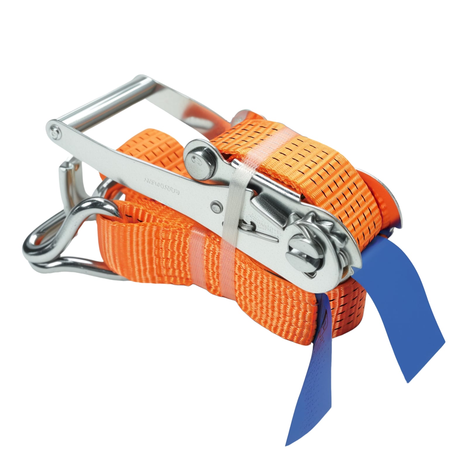 50mm Ratchet Strap White Zinc Plated