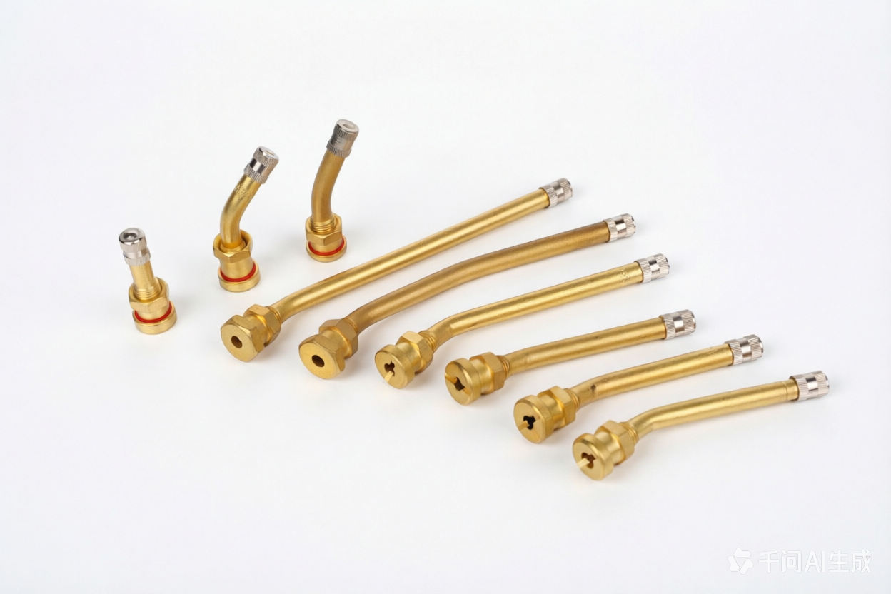 V3.20.4  V3.20.6  clamp-in Brass tubeless valves truck valves with O-rings seal 