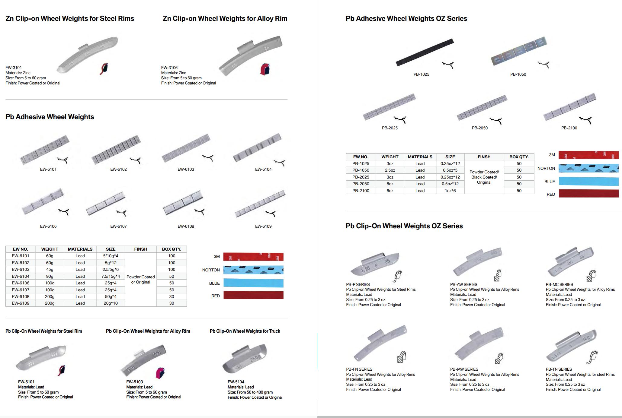 fe zn pb clip on wheel balance weights oz grams in mc aw p fn or standard clips -2