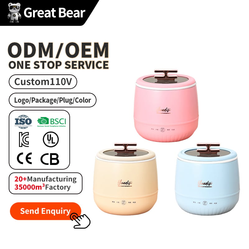 Appareċċji Elettriċi għall-kċina ta' Great Bear, Kukkja Multi-funzjonali għall-bajta, b'Kontroll tal-Żokkor, Kukkja Elettrika Intelligenti għall-bajta għall-ħajja saħħa