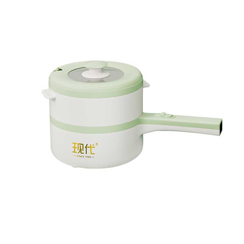 Electric cooking pot with long handle