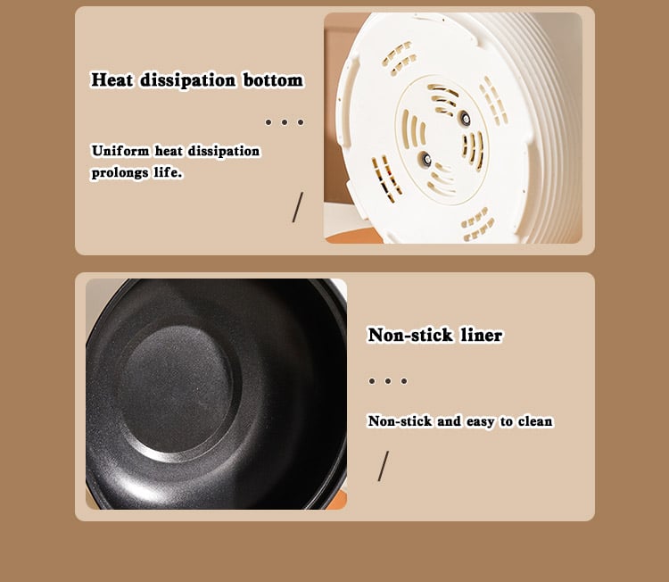 great bear large 20 28cm fast heating electric skillet multipurpose non stick electric cooking pot for home-2