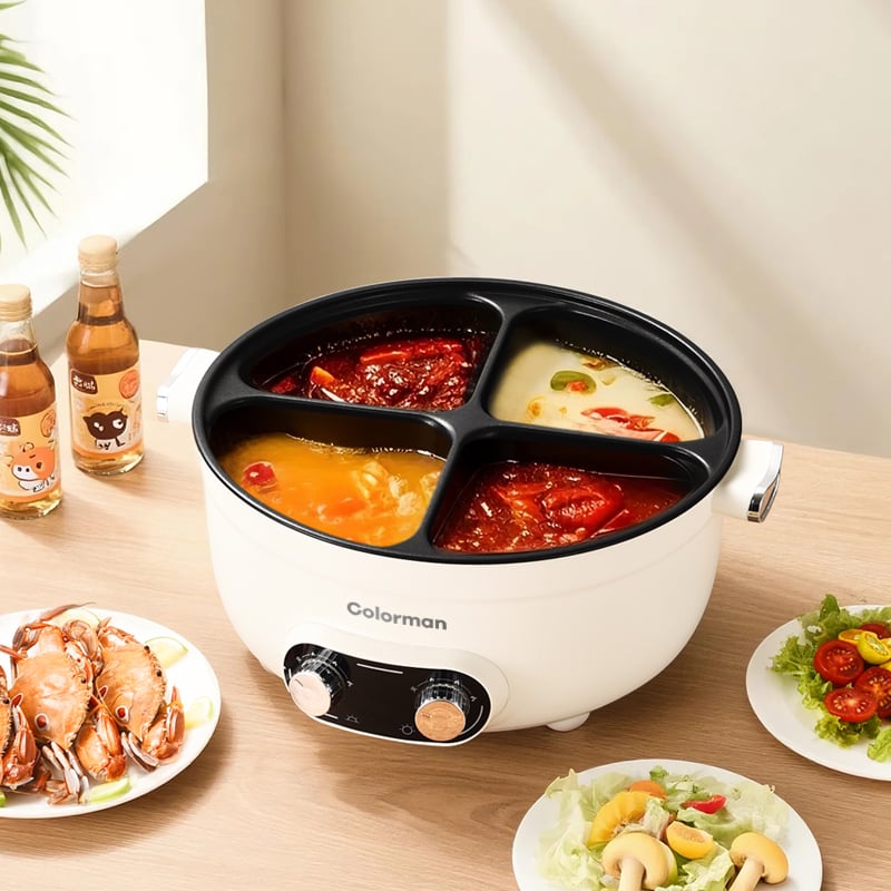 Multi-Flavor Electric Hot Pot