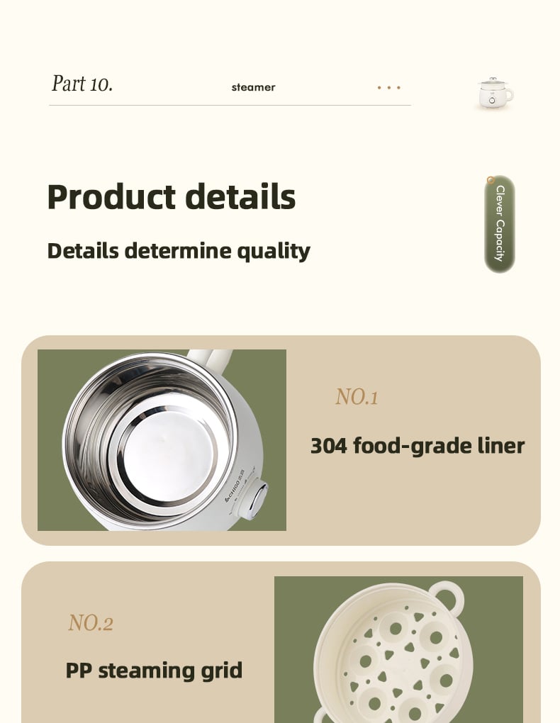 great bear high quality 600w electric cooking pot fast cooking18l non stick mini electric hotpot cooking pot-1
