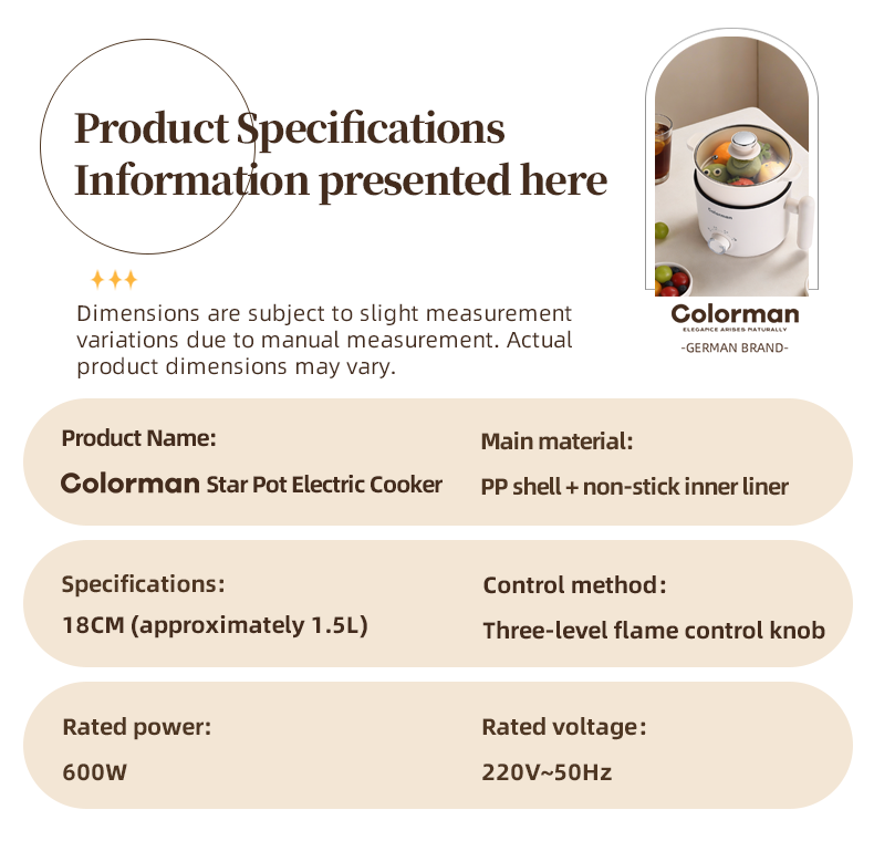 great bear 15l 600w intelligent electric cooking pot titanium non stick coating commercial nonstick electric skillet-2