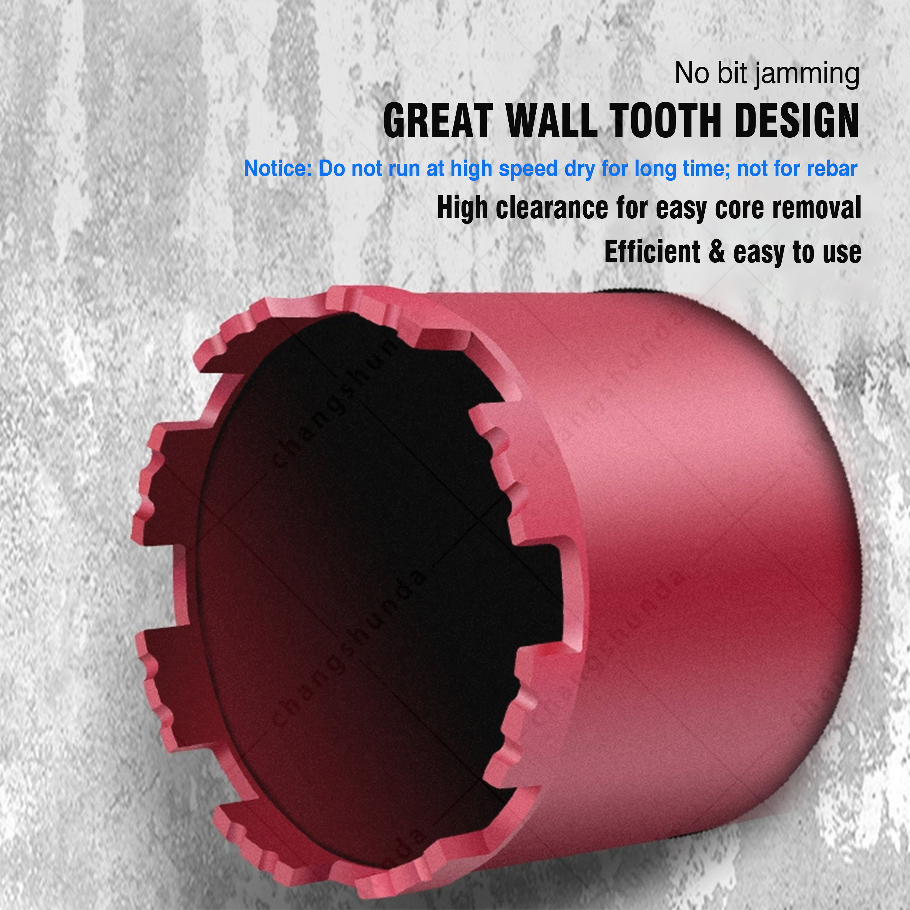 Sintered Diamond Core Drill Bit | High Hardness Concrete Water Drill Bit, Deep Hole Drilling for Wall/Road/Reinforced Concrete, Multiple Sizes Optional