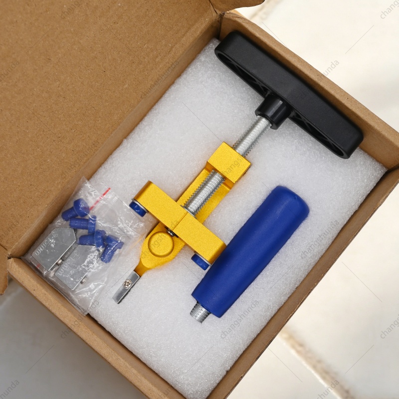 Golden Tile Breaker Opener, Multifunctional Glass Cutter and Tile Breaking Tool, Labor-Saving Scribing & Splitting Hand Tool for Glass, Ceramic Tile and Rock Slab
