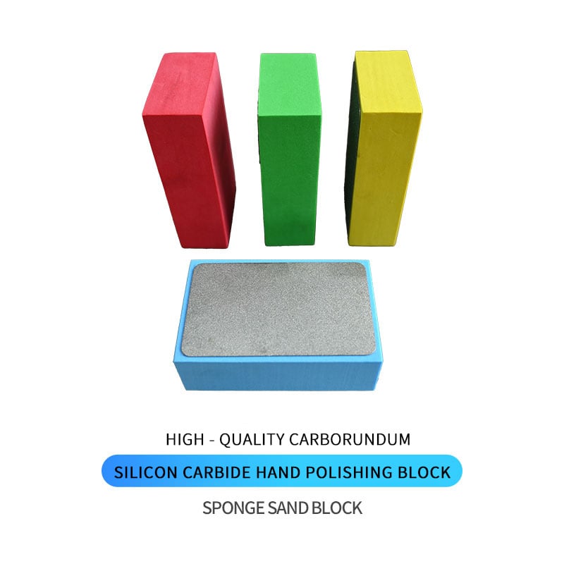 Diamond Hand Polishing Pad — 4-Piece Flexible Hand Sanding Block Set (60#, 100#, 200#, 400#) for Tile, Ceramic, Glass & Fine Stone Polishing