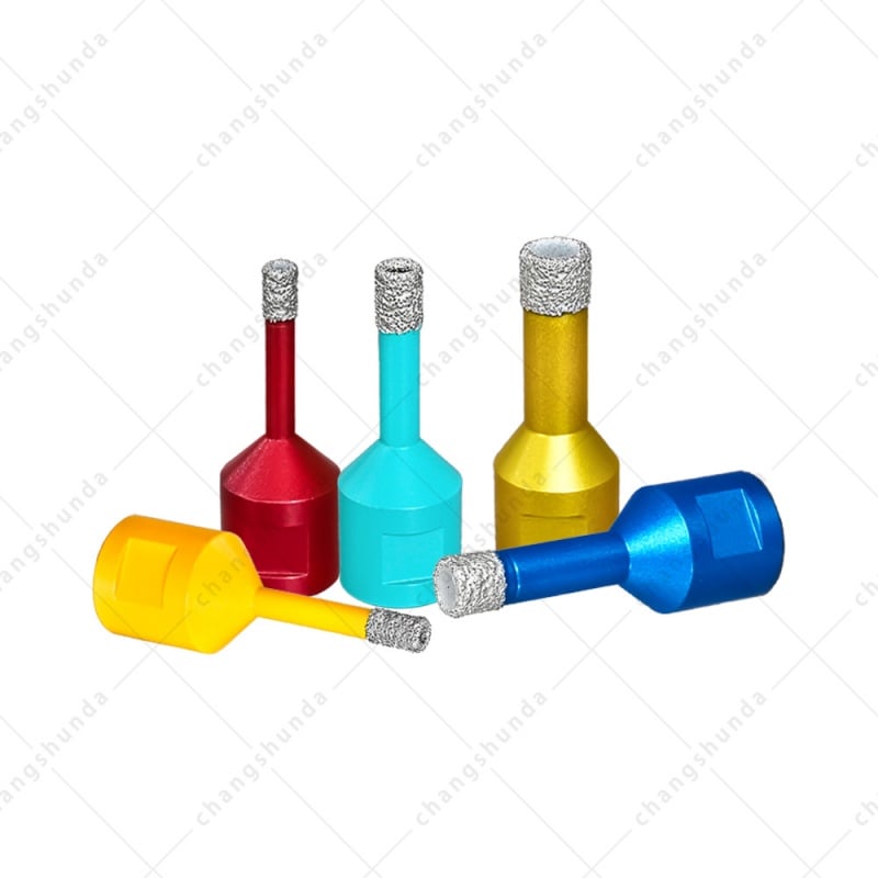 1Kit/5pcs 6-12mm Diamond Core Drill Bit Set M14 Dry Wet Vacuum Brazed Granite Cutting Hole Saw Kit for Tile Marble Ceramic
