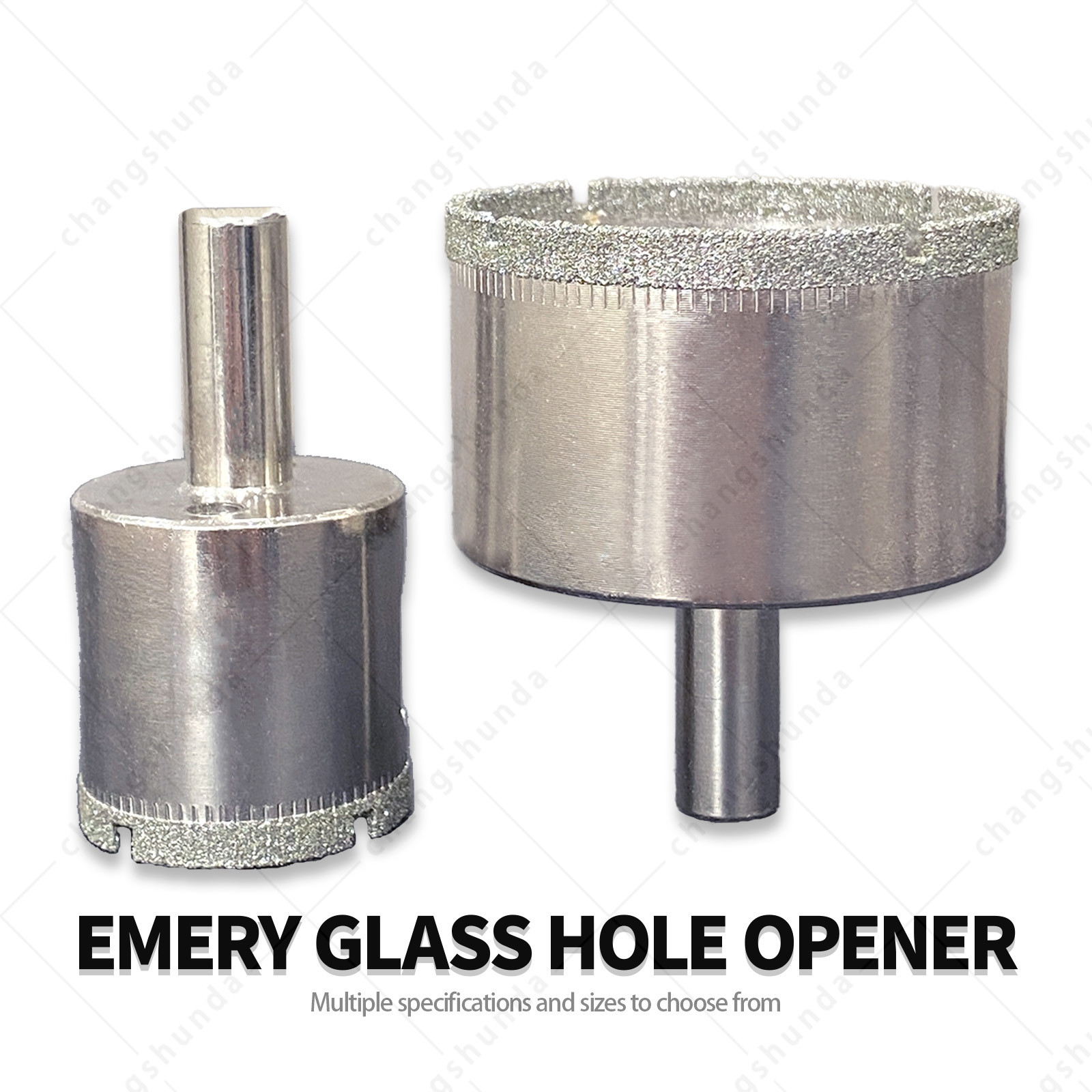 Plated Steel Blank Glass Drill Bits | Vacuum Electroplated Diamond Hole Saw Bits, Universal Drilling for Glass, Tile & Stone, Multiple Sizes Available