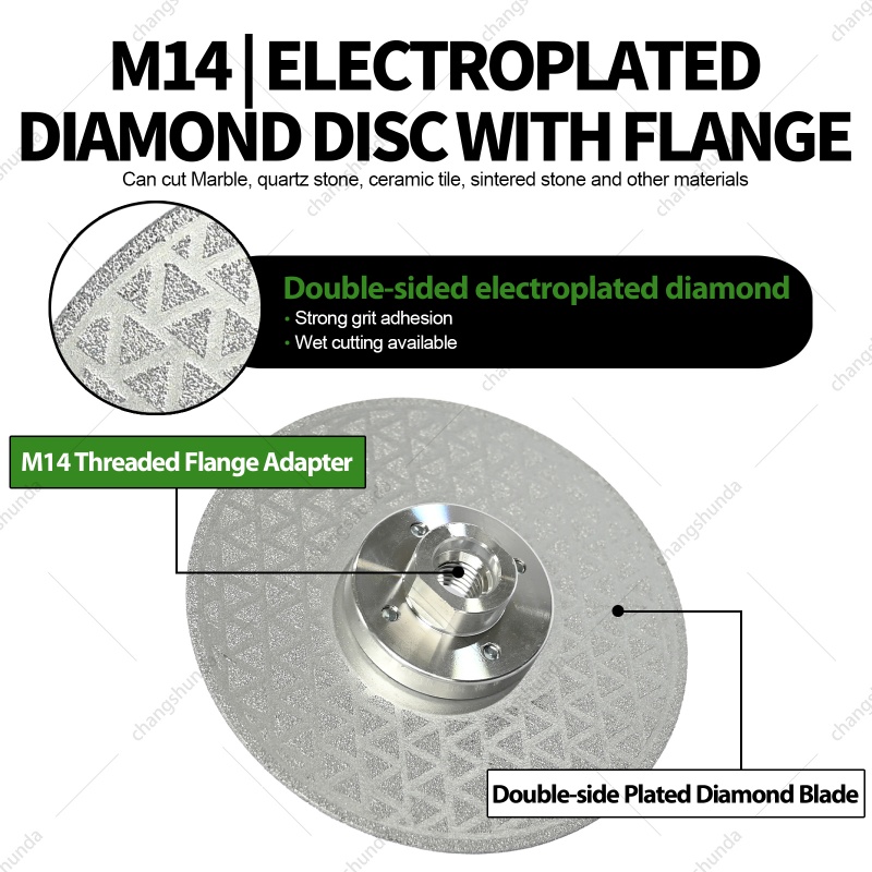 M14 Light Green Lightning Tooth 11pc Set with Aluminum Case, Dry Diamond Core Drill Bit Kit Including Locator, 125mm Diamond Flange Disc & Multi-Size M14 Hole Saws for Angle Grinder

