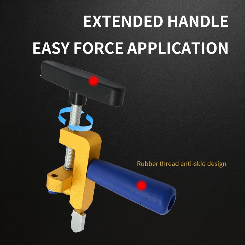 Golden Tile Breaker Opener, Multifunctional Glass Cutter and Tile Breaking Tool, Labor-Saving Scribing & Splitting Hand Tool for Glass, Ceramic Tile and Rock Slab
