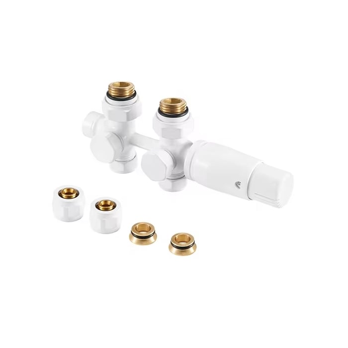 Kostengünstiges Design von integrierten H-Typ Doppelblock-TRV thermostatischen Heizkörperventilen BJ13005B