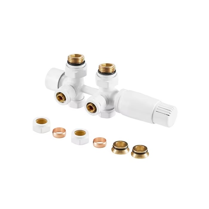 Neues Design klassisches thermostatisches Heizkörperventil, 50 mm Mittelanschluss für Heizkörper von Fußbodenheizungen BJ13005A