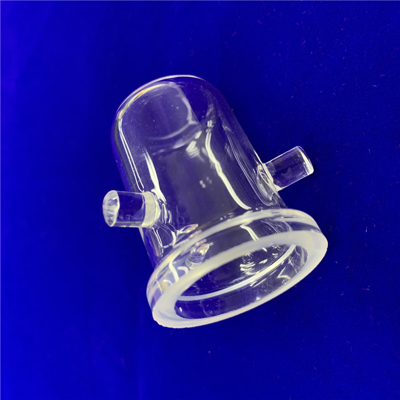 Heat Resistant Custom Flate Bottom Quartz Glass Crucible