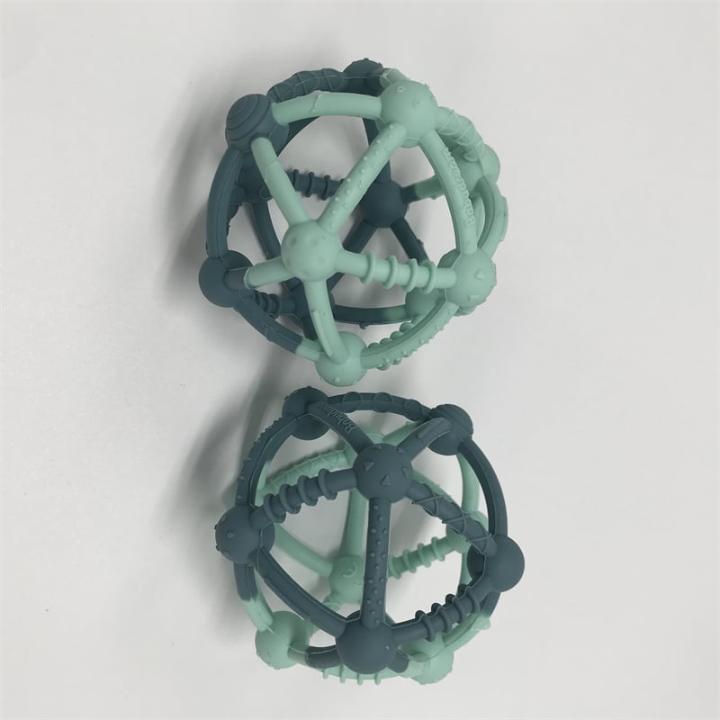 Food‑Grade Silicone Rubber Baby Sensory Teething Massage Ball