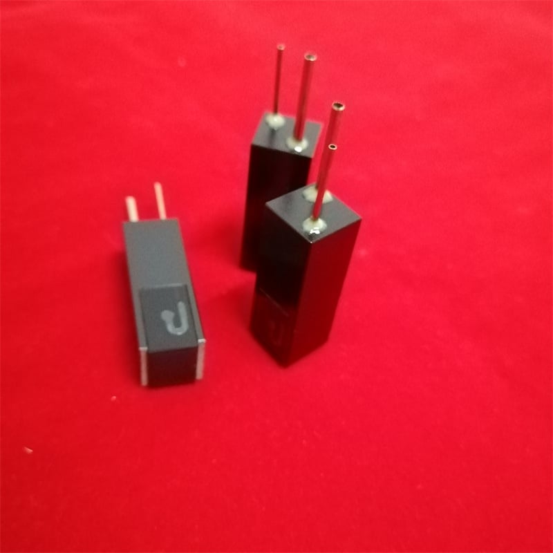 Q614 Black Wall Avoid Light Flow Cell Biochemical Analyzer Quartz Glass Cuvette For Biochemical Analyzer