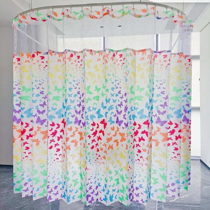 Anti-Bacterial Colorful Printed  Disposable Medical Curtain 