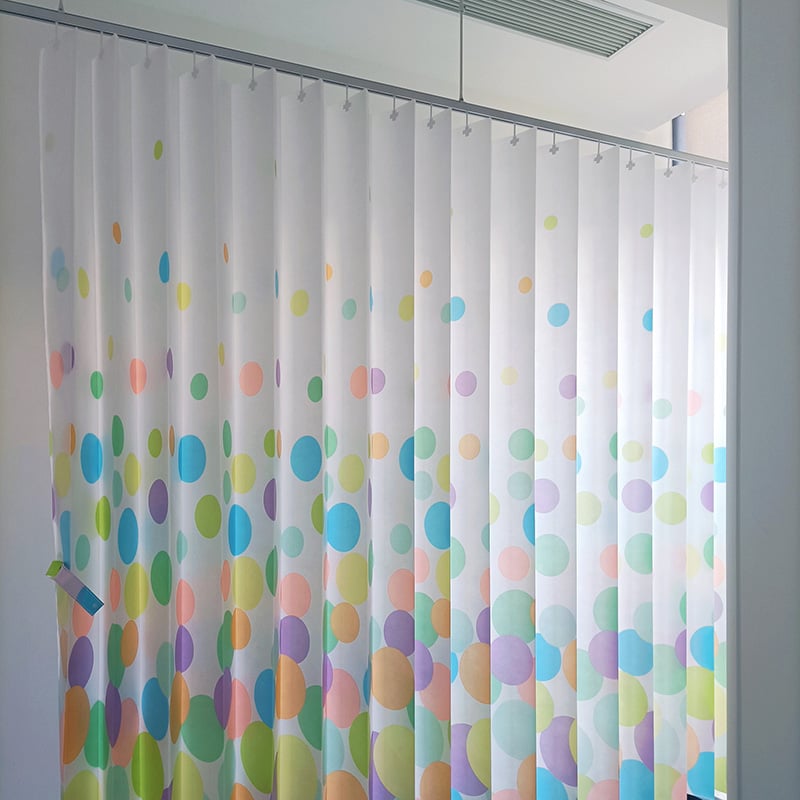 Antimicrobial Printed Colours Disposable Hospital Curtains