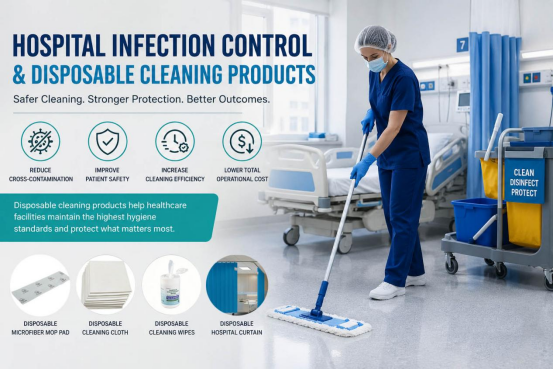 Hospital Infection Control and Disposable Cleaning Products: Why Healthcare Facilities Are Switching to Single-Use Solutions