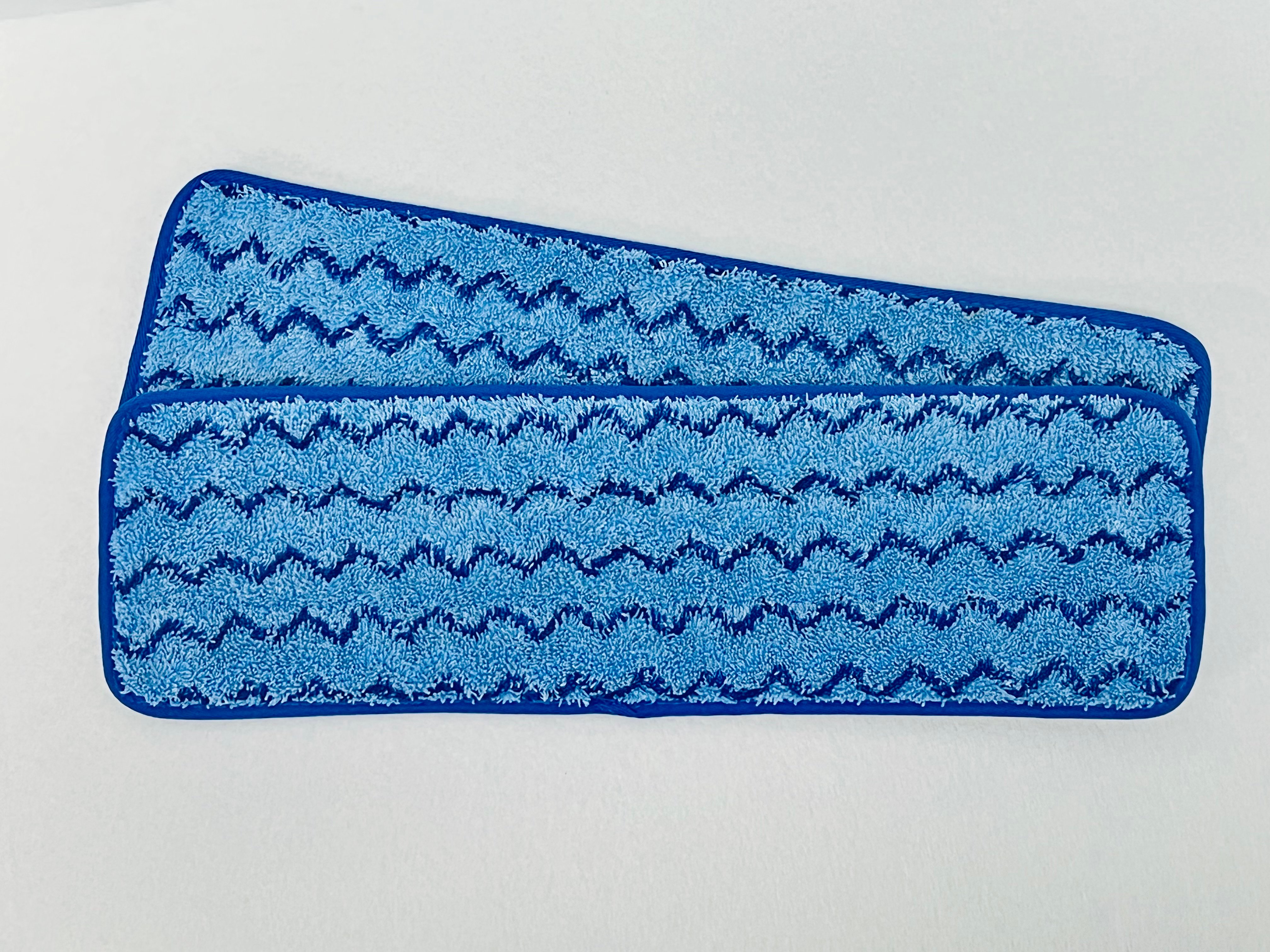 Microfiber Wet  Mop Pad with Zigzag  details