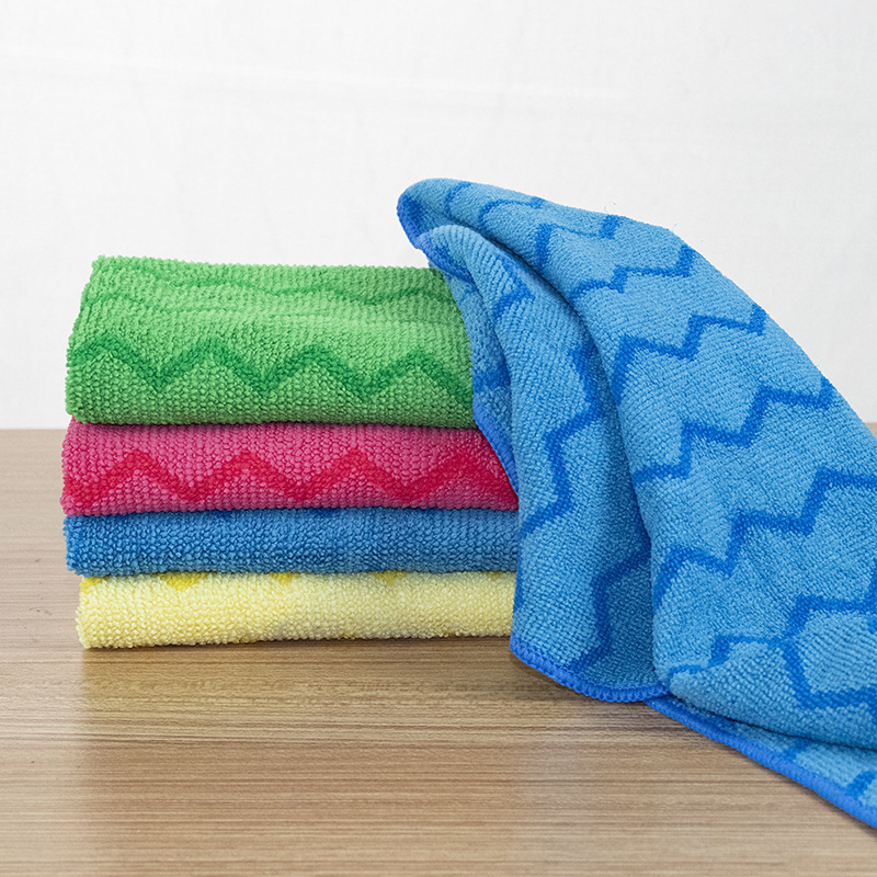 Multi-Purpose Microfiber Zig-zag Cleaning Towel supplier