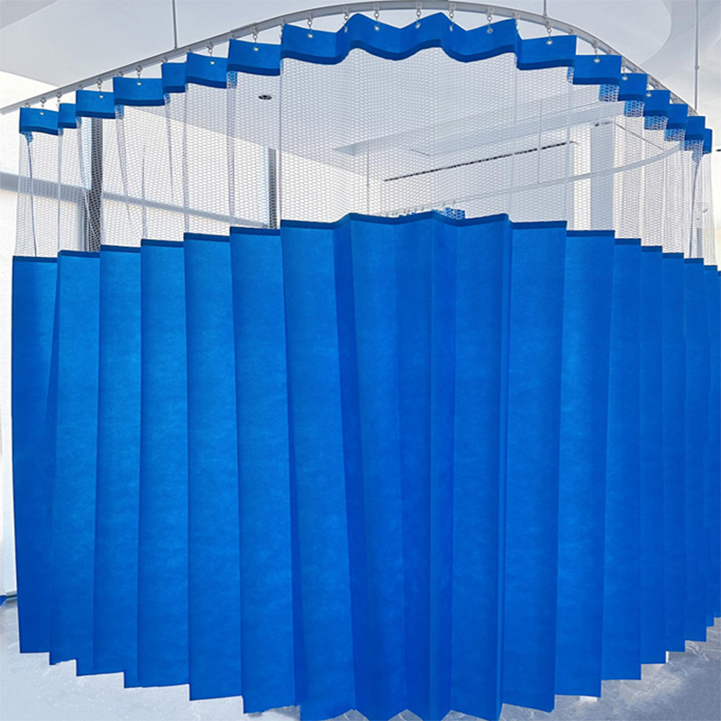 Medical Disposable Mesh Cubicle Curtains for Hospital manufacture