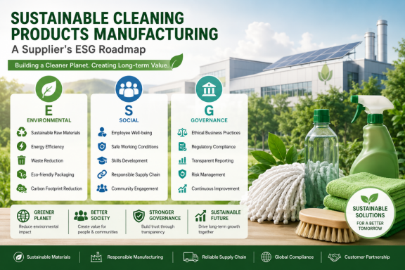 Sustainable Cleaning Products Manufacturing: The Complete ESG Roadmap for Global Suppliers in 2026