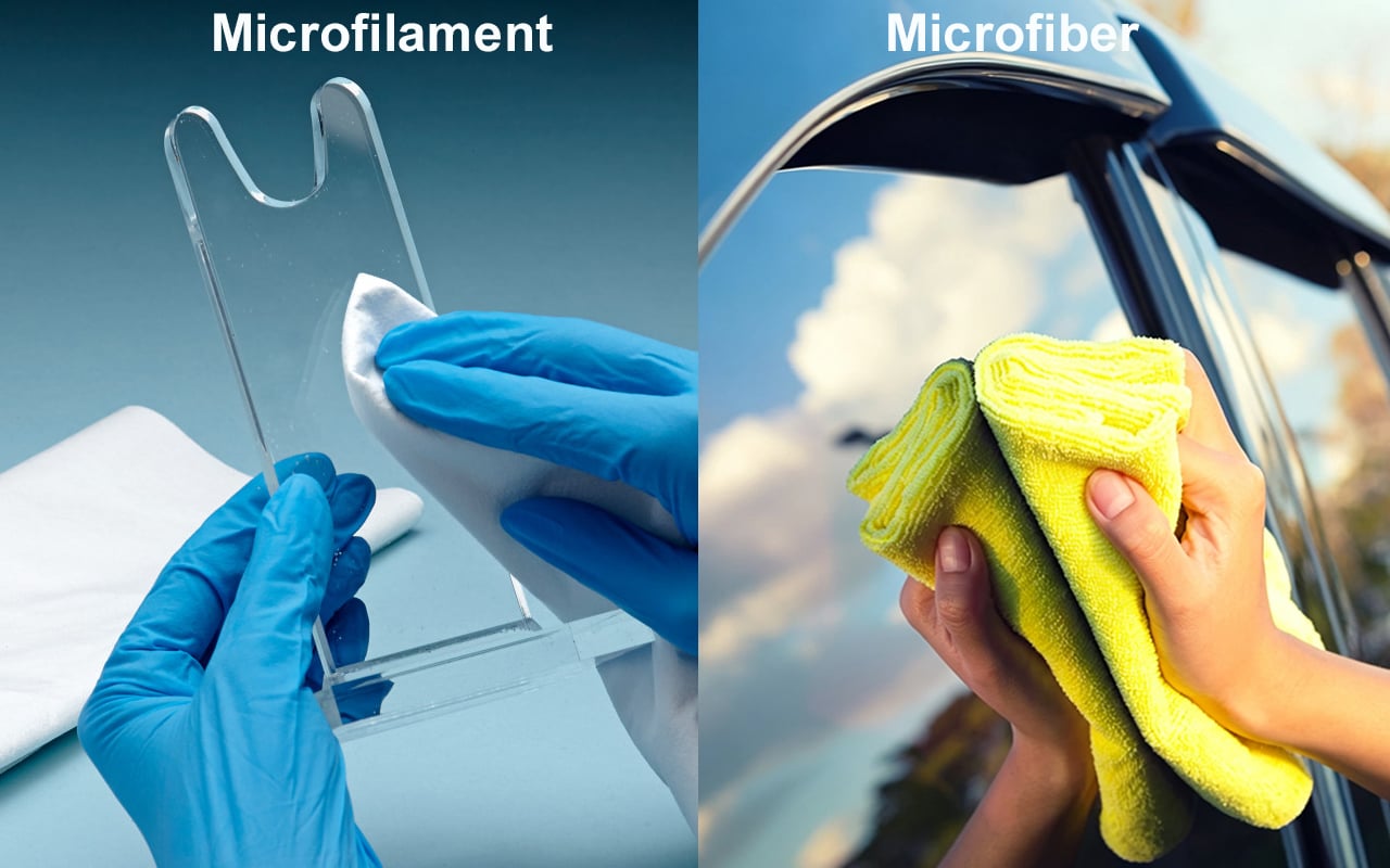 Microfilament vs Microfiber Cleaning Cloths: What Professional Buyers Should Know