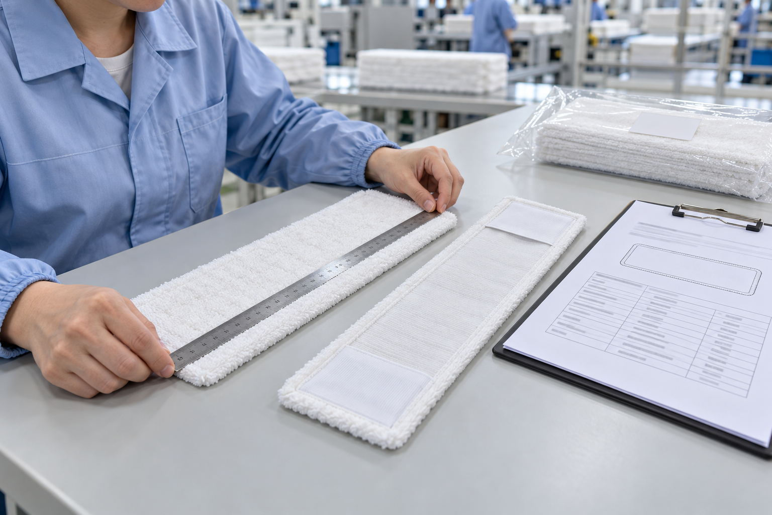 What Should an OEM Specification Sheet Include for Microfiber Disposable Mop Pads?