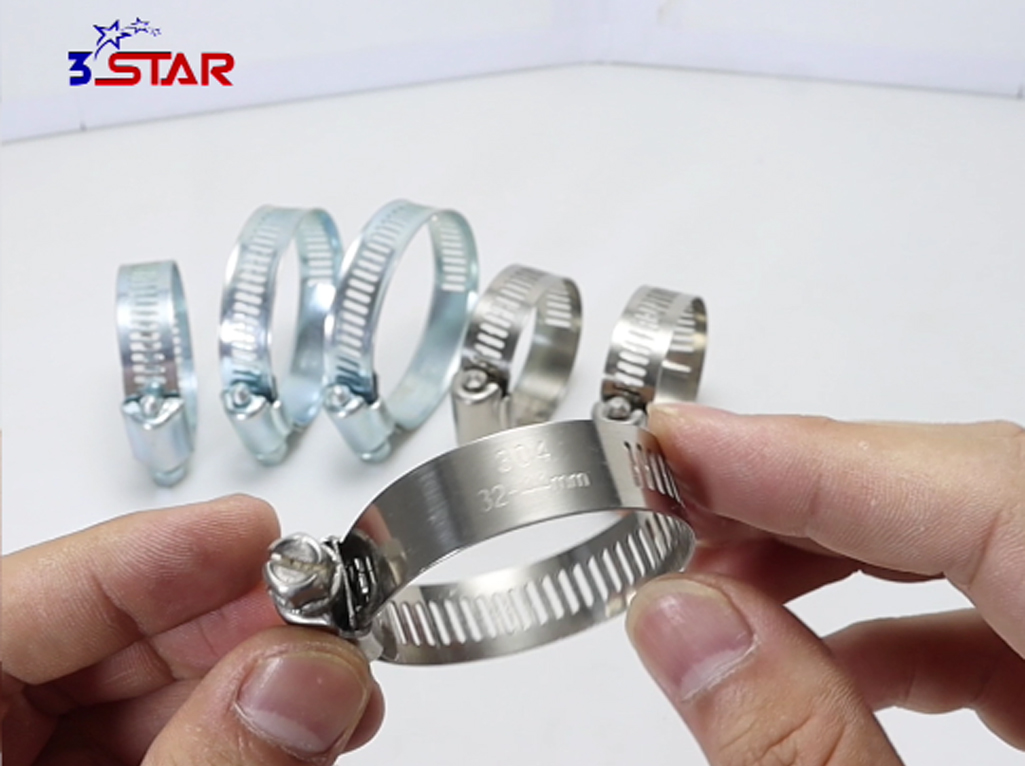 Fascetta stringitubo tipo americano con trasmissione a vite senza fine - 12,7 mm