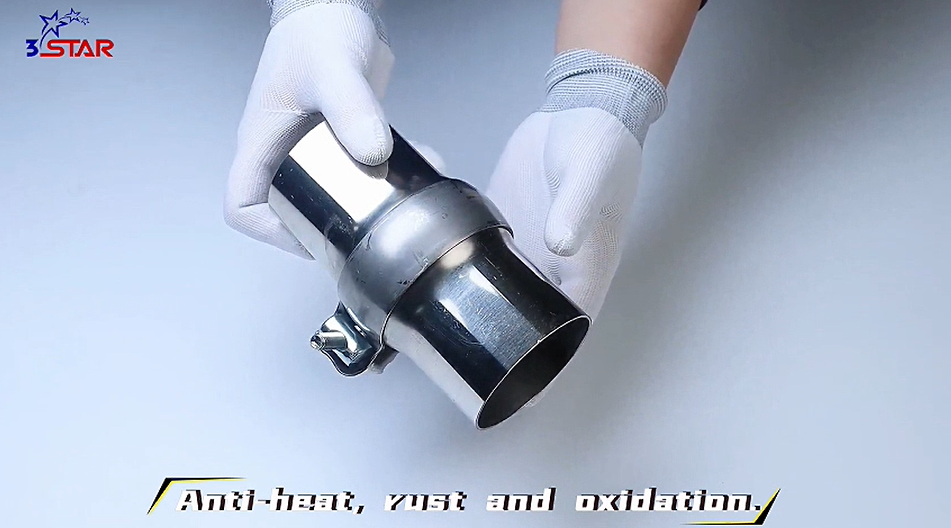 Clemă sferică de evacuare, conduct universal