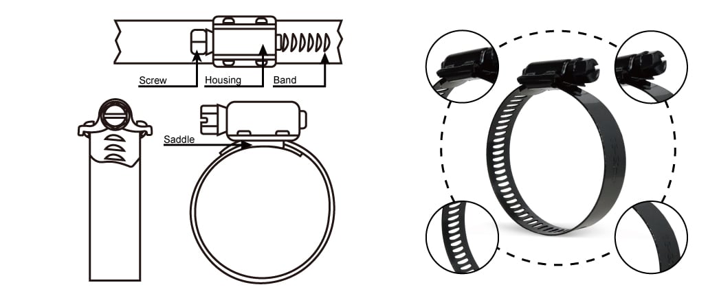 High Torque Worm Drive Electroplated Hose Clamp.jpg