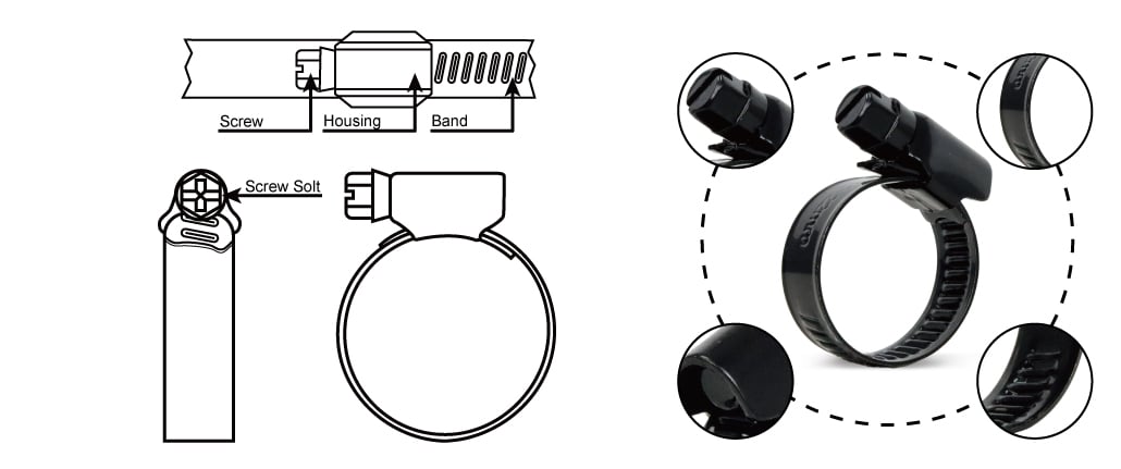 German Type Electroplated Hose Clamp.jpg