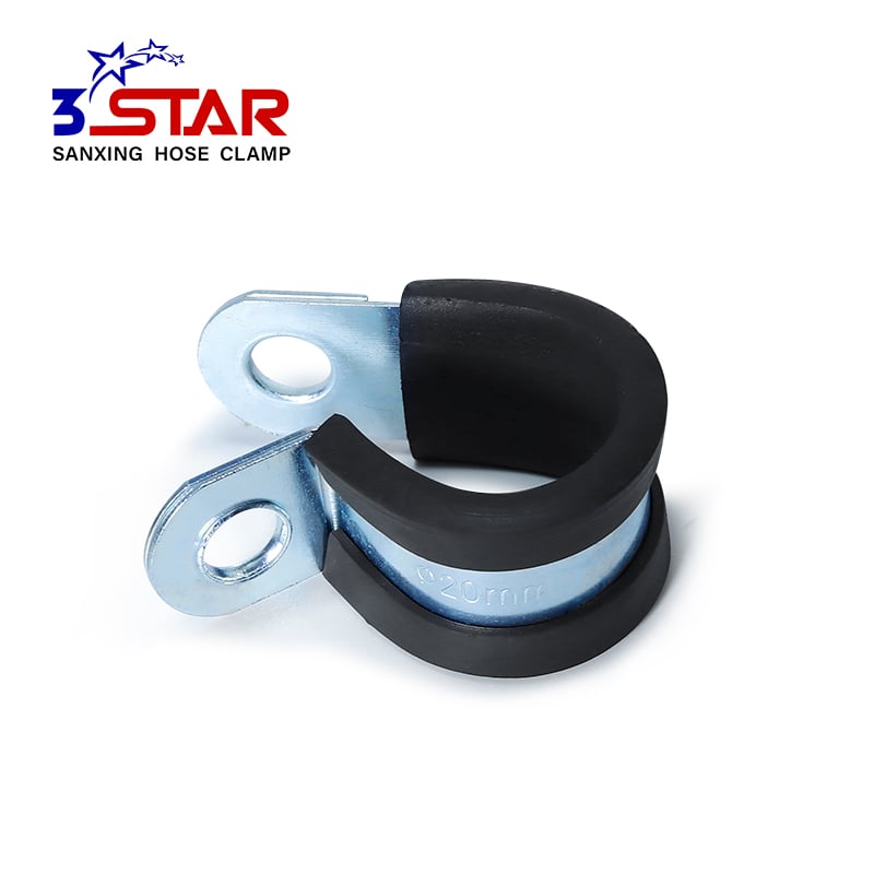 Rubber Lined P Clip