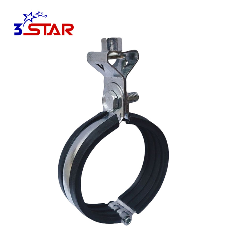 Lantern Pipe Clamp with Rubber Cushion