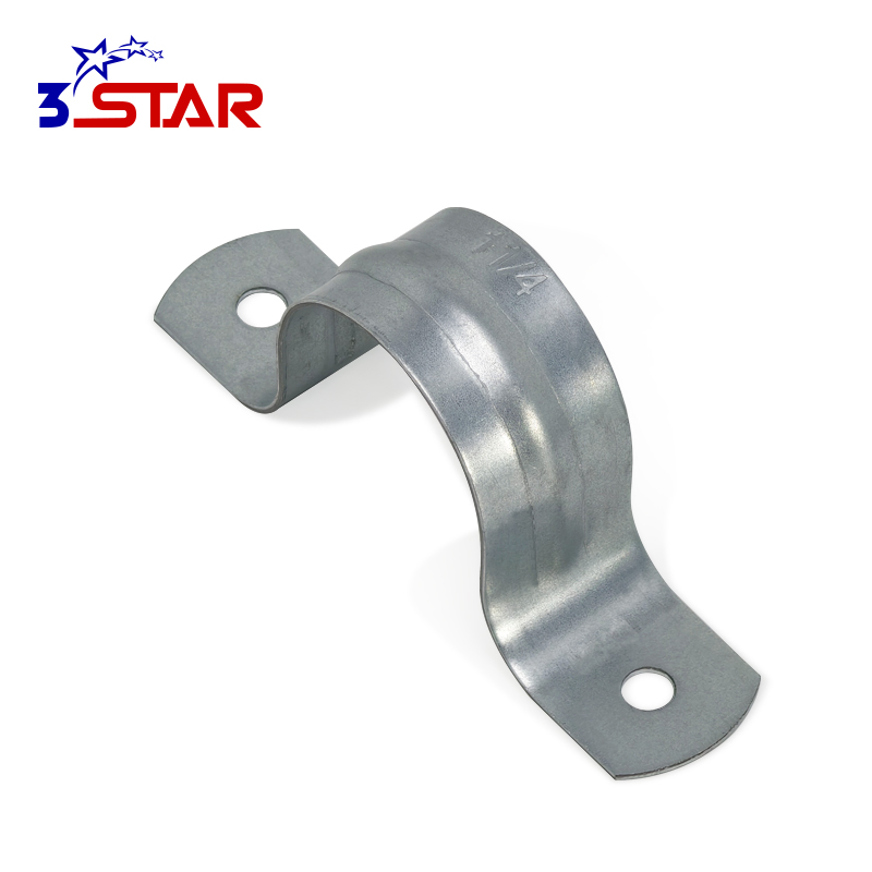 Two Hole Galvanized Saddle Clamp